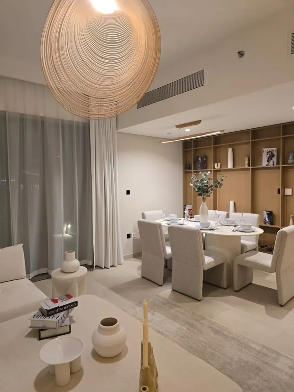 Dining & kitchen — furnished by Nuwah Interiors