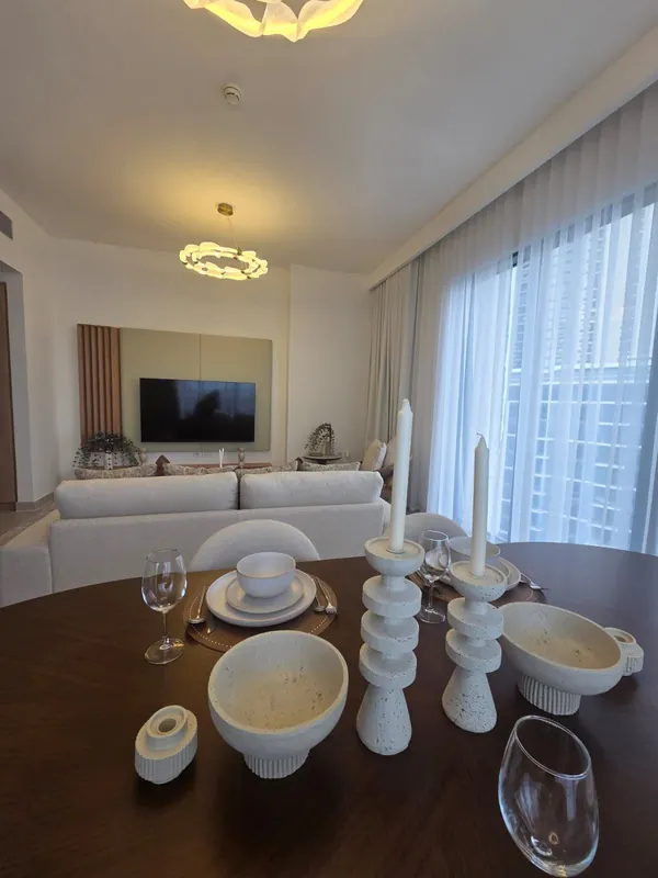 Dining & kitchen — furnished by Nuwah Interiors