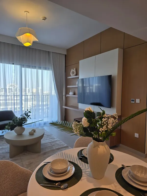 Dining & kitchen — furnished by Nuwah Interiors